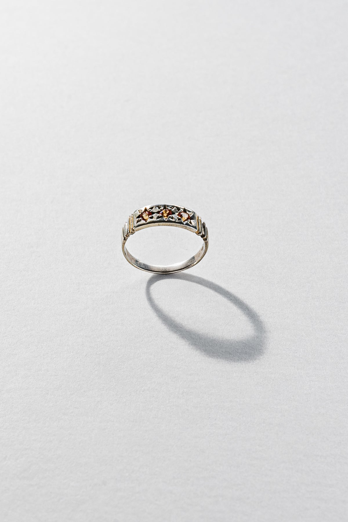 Lisa Webb Orion's Belt Ring | STG Silver | Padparadscha Sapphire