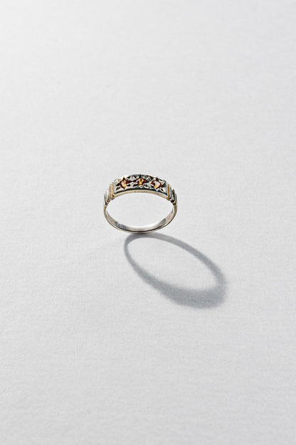 Lisa Webb Orion's Belt Ring | STG Silver | Padparadscha Sapphire