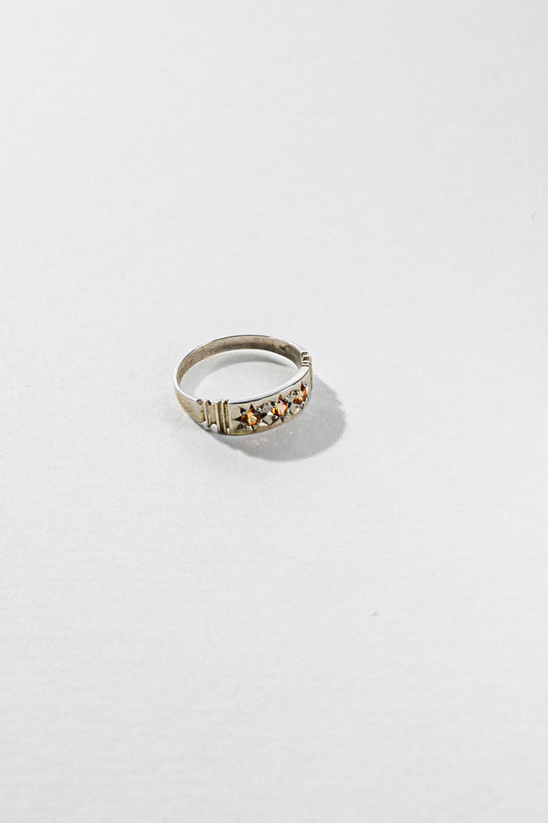 Lisa Webb Orion's Belt Ring | STG Silver | Padparadscha Sapphire