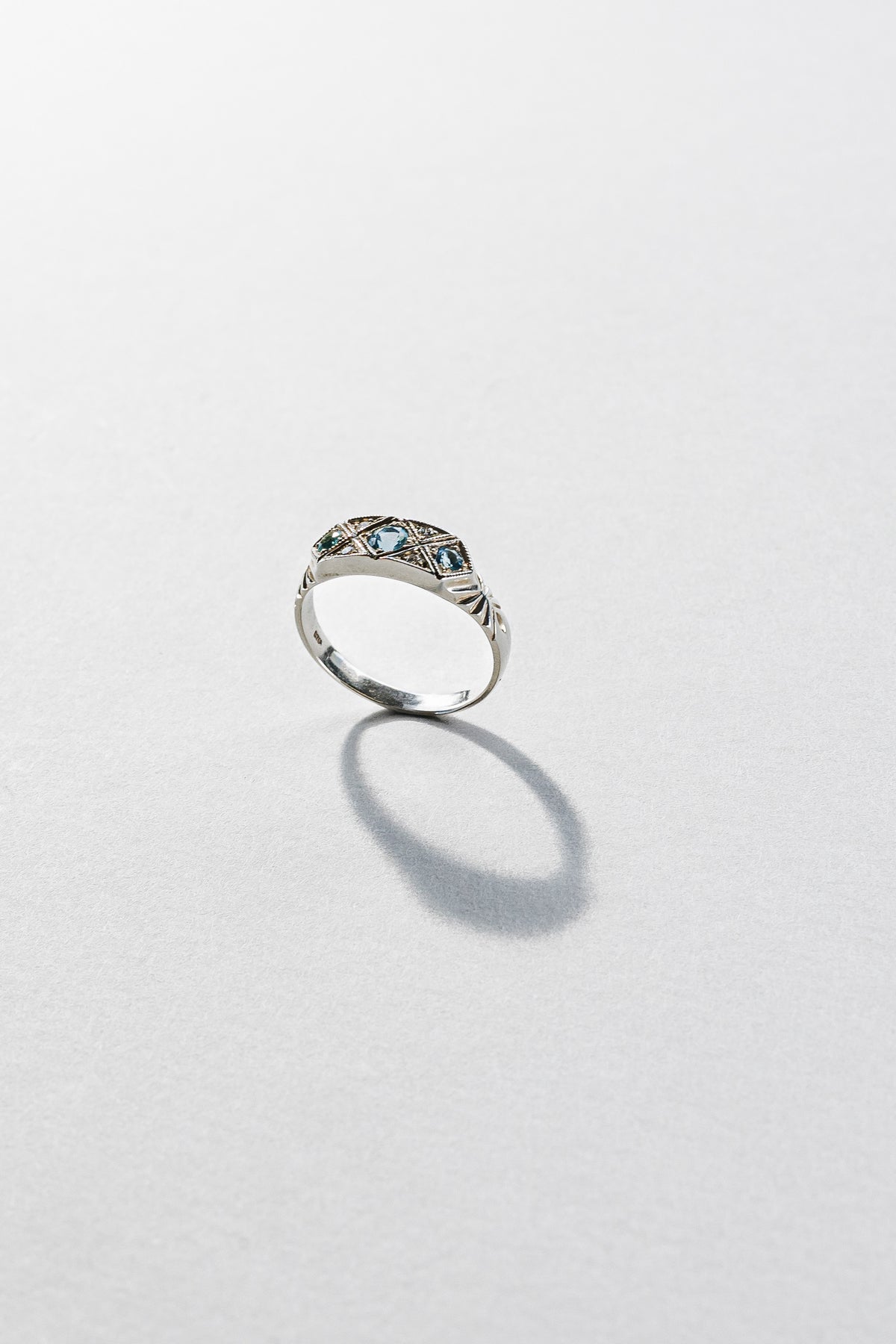 Lisa Webb The Pleiades Ring | STG Silver | Aquamarine | Diamond