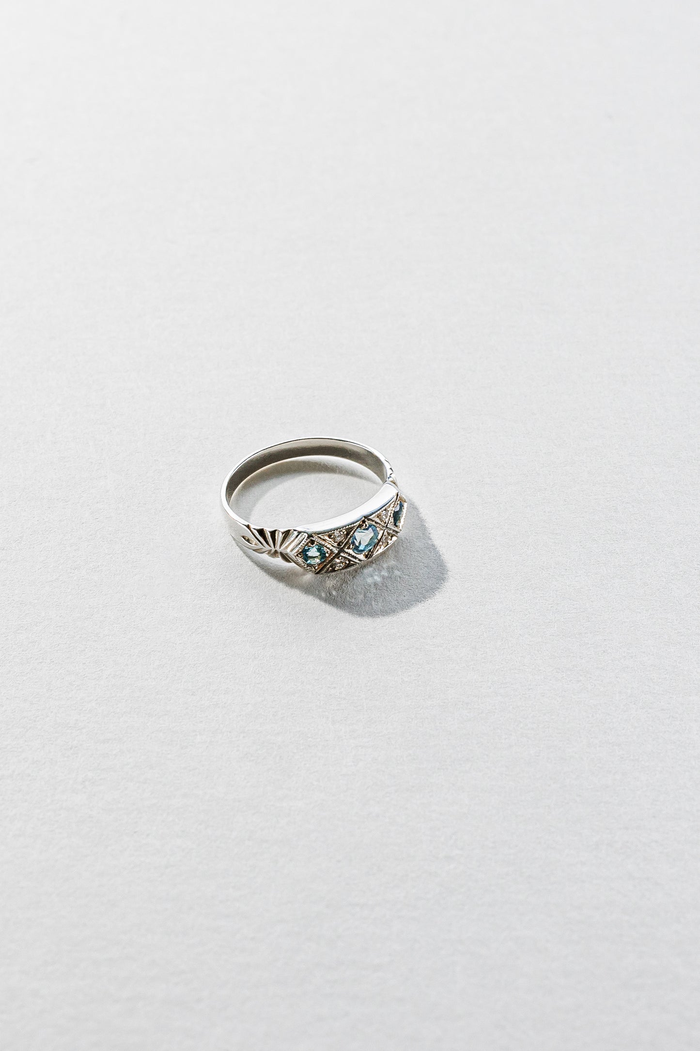 Lisa Webb The Pleiades Ring | STG Silver | Aquamarine | Diamond