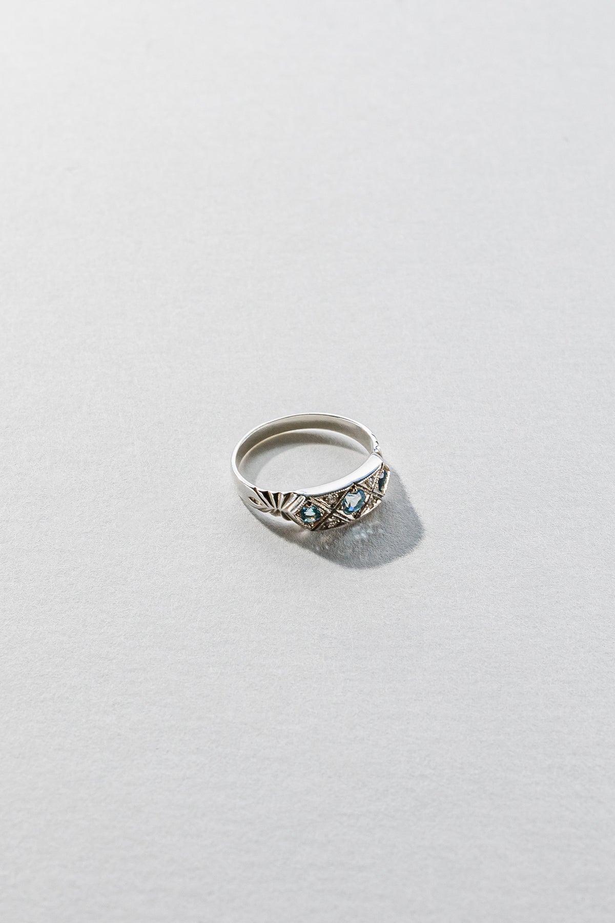 Lisa Webb The Pleiades Ring | STG Silver | Aquamarine | Diamond