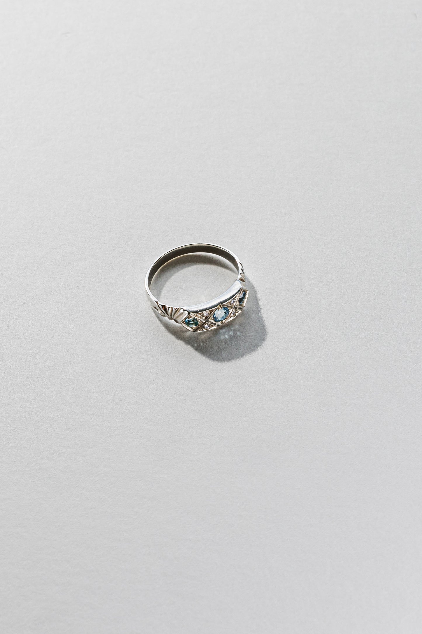 Lisa Webb The Pleiades Ring | STG Silver | Aquamarine | Diamond