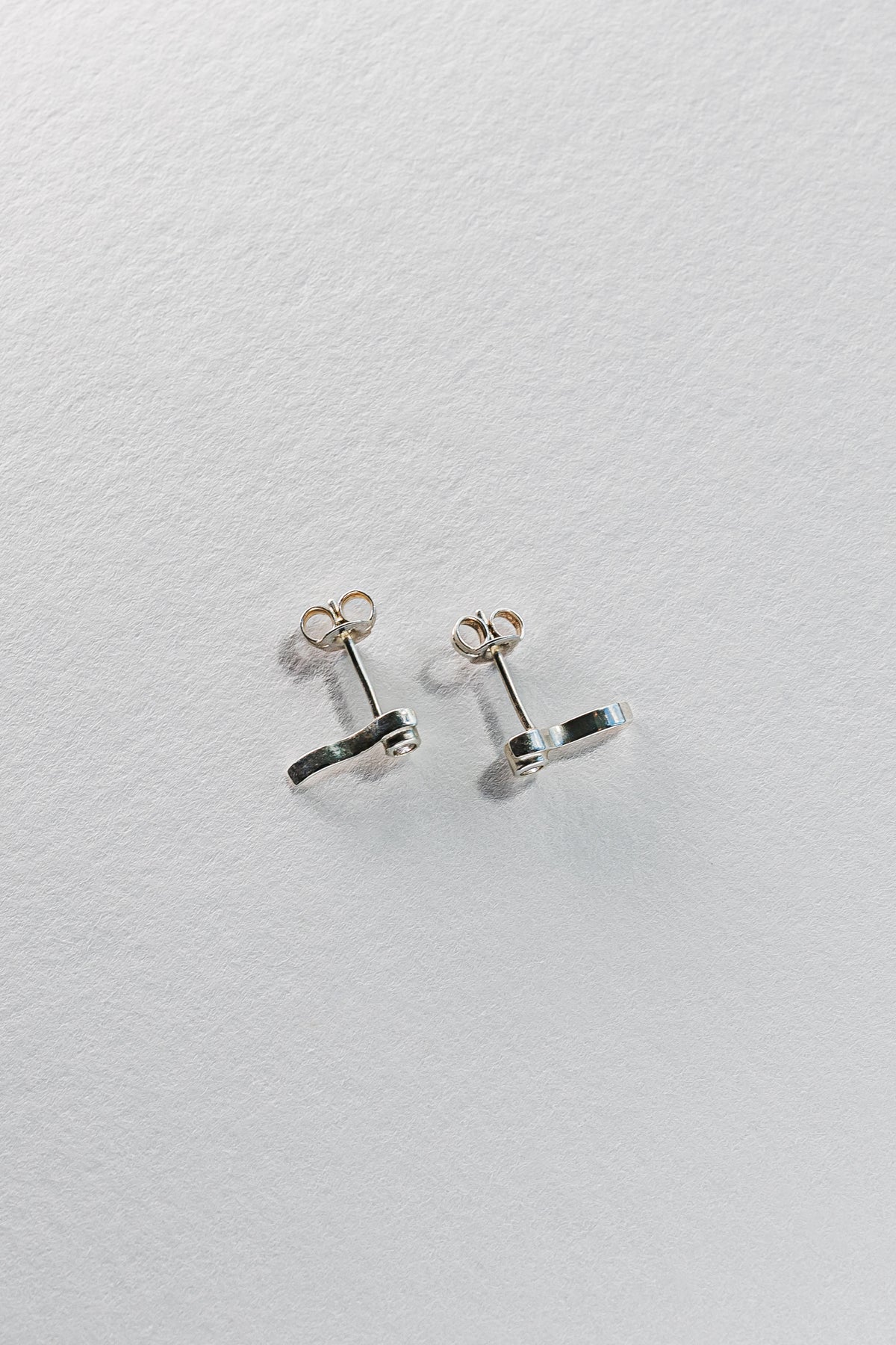 Lisa Webb Wave Stud Earrings | STG Silver | Diamond