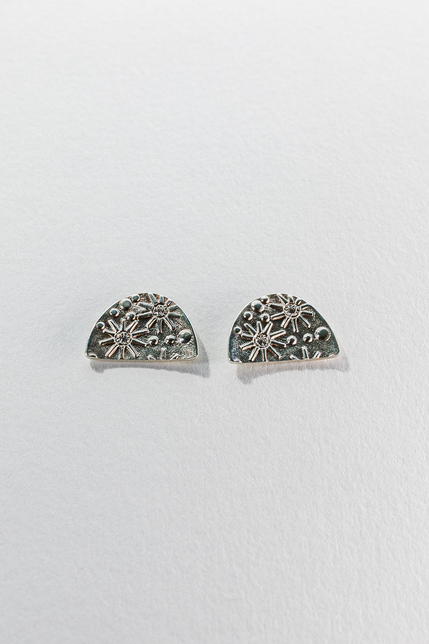 Lisa Webb Celestial Stud Earrings | STG Silver | Diamond