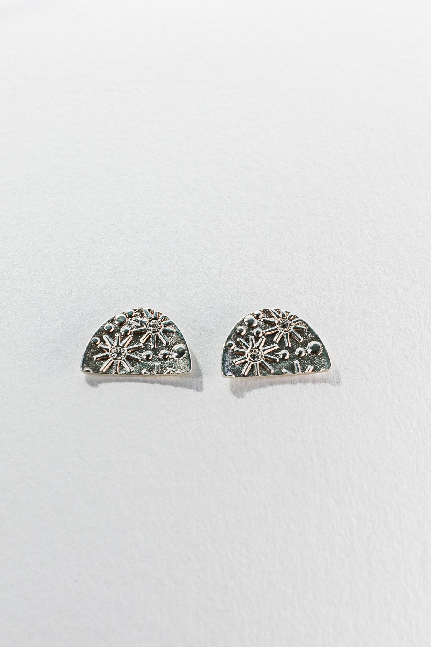 Lisa Webb Celestial Stud Earrings | STG Silver | Diamond
