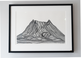MONNI Art Original Line Drawing | Mt Ruapehu
