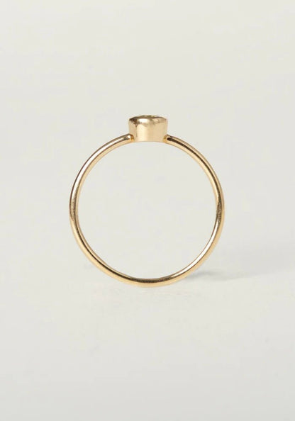 Charlotte Penman Jewellery Mini Celine Ring | 3mm Dimond | Fine | 9k Gold - Tea & Tonic Matakana - Charlotte Penman Jewellery