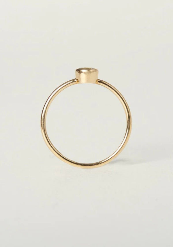 Charlotte Penman Jewellery Mini Celine Ring | 3mm Dimond | Fine | 9k Gold - Tea & Tonic Matakana - Charlotte Penman Jewellery
