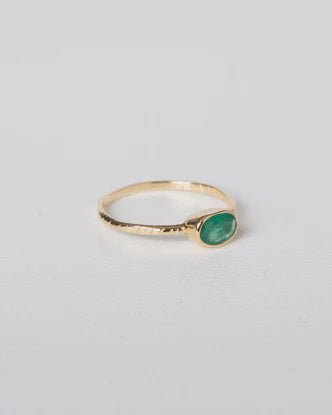 Charlotte Penman Jewellery Rustica Ring | Emerald | 14k Gold - Tea & Tonic Matakana - Charlotte Penman Jewellery