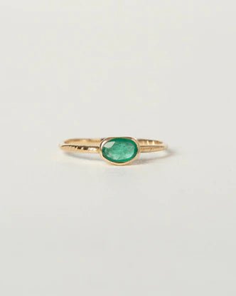 Charlotte Penman Jewellery Rustica Ring | Emerald | 14k Gold - Tea & Tonic Matakana - Charlotte Penman Jewellery