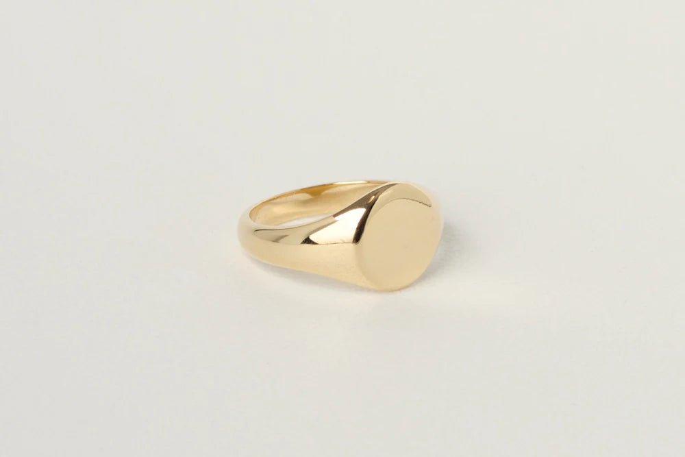 Charlotte Penman Jewellery Signet Ring | Fine | 9k Gold - Tea & Tonic Matakana - Charlotte Penman Jewellery