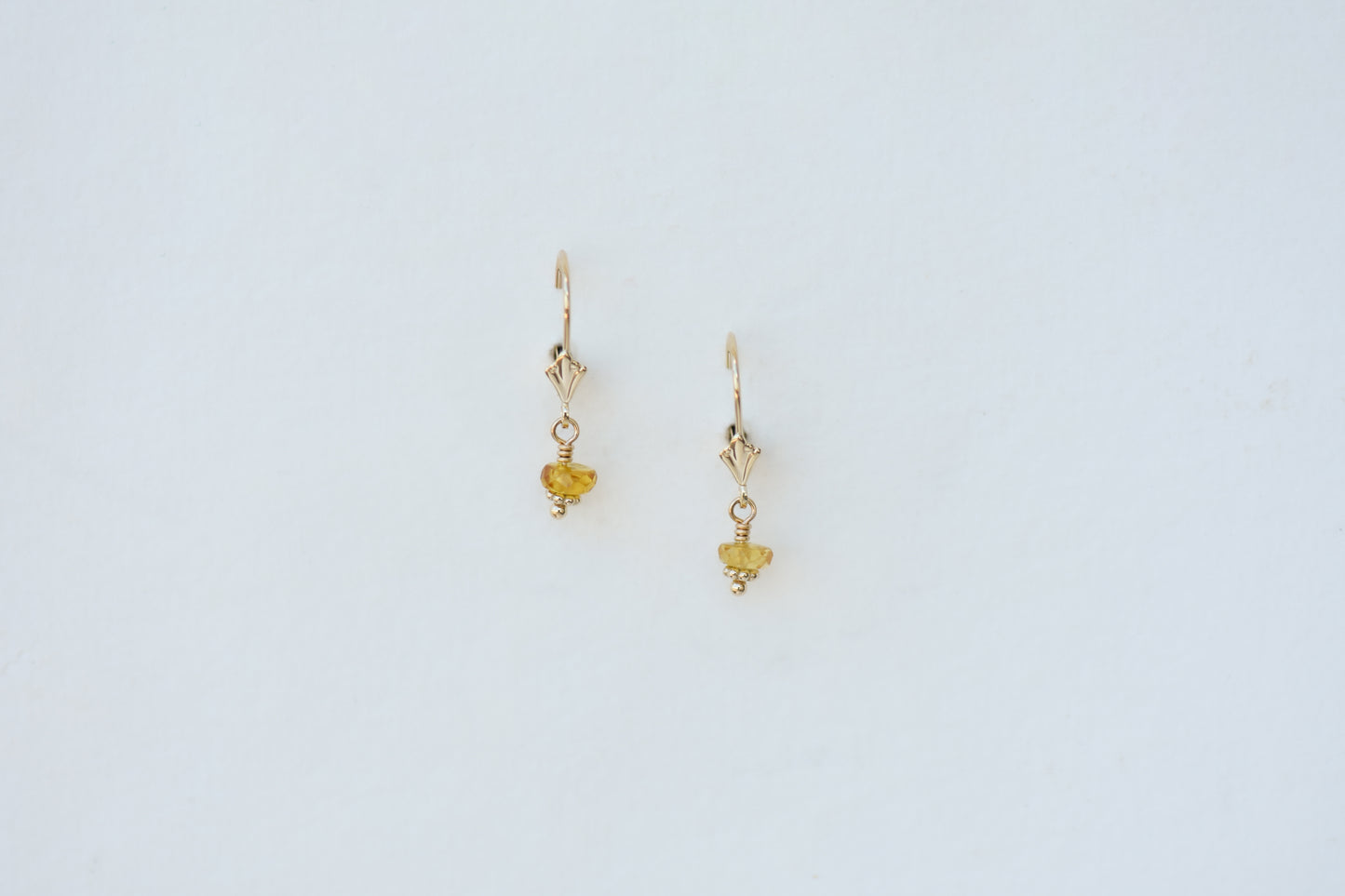 Simone Earrings | Yellow Sapphires | Fine | 14k Gold