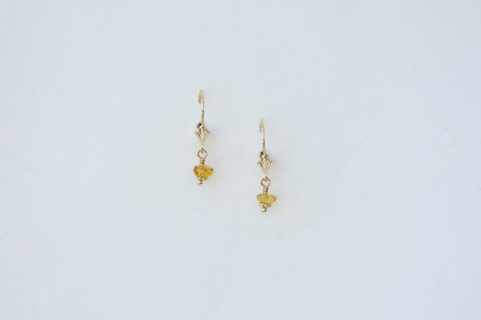 Charlotte Penman Jewellery Simone Earrings | Yellow Sapphires | Fine | 14k Gold