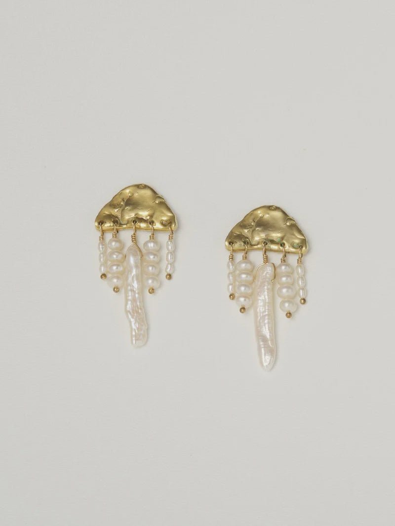 Aurelia Earrings, 14k Gold Plated - Tea & Tonic Matakana - Charlotte Penman