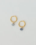 Belle Hoops with Blue Sapphires - Tea & Tonic Matakana - Charlotte Penman Jewellery