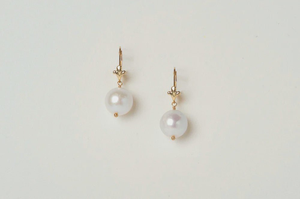 Charlotte Penman Madre Pearl Earrings - Rolled Gold - Tea & Tonic Matakana - Charlotte Penman Jewellery