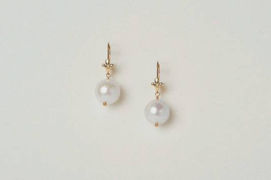 Charlotte Penman Madre Pearl Earrings - Rolled Gold - Tea & Tonic Matakana - Charlotte Penman Jewellery