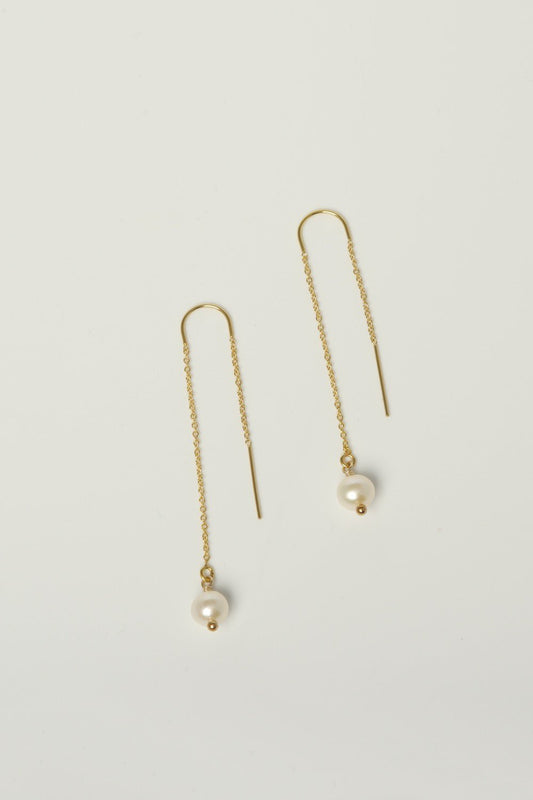 Elo Pearl Threaders 14k Rolled Gold - Tea & Tonic Matakana - Charlotte Penman