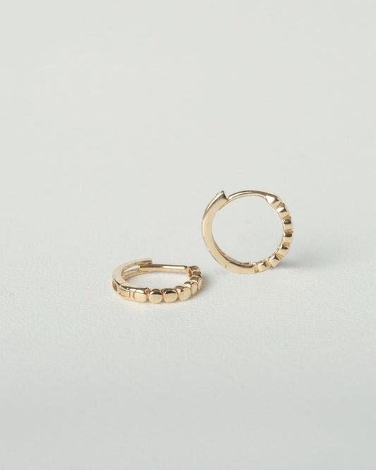 Fine Iso Hoops, 14k Gold - Tea & Tonic Matakana - Charlotte Penman