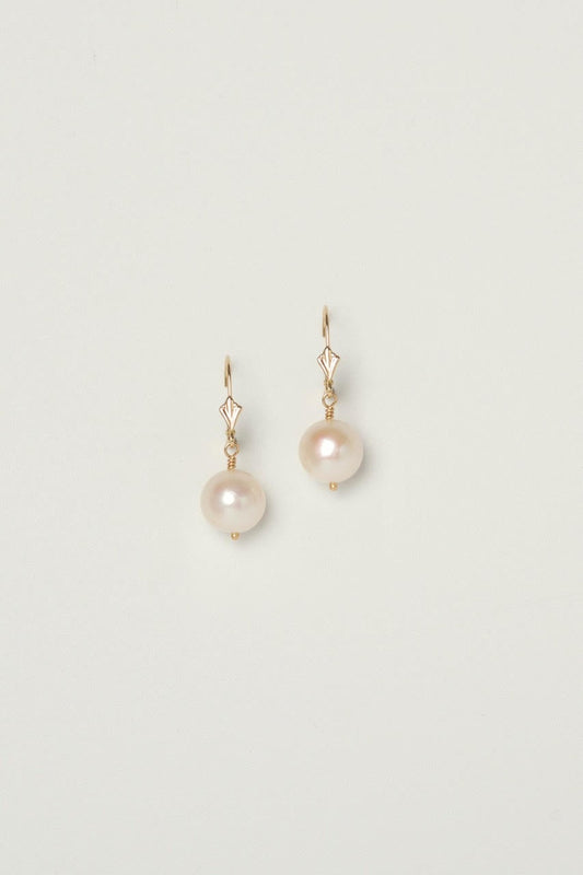 Fine Madre Pearl Earrings 14k Gold - Tea & Tonic Matakana - Charlotte Penman