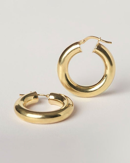 Inu Hoops, 18k Gold - Tea & Tonic Matakana - Charlotte Penman