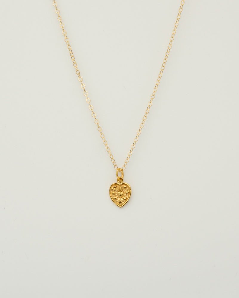 Sacred Heart Necklace, 18k Gold Plate - Tea & Tonic Matakana - Charlotte Penman